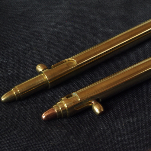 真鍮製ボルトアクションのボールペン（G2タイプ） ペン・筆記用具 金