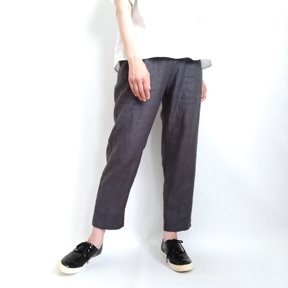 再販！× 13 新！フレンチリネンツイルのなんでもないパンツ フレンチ