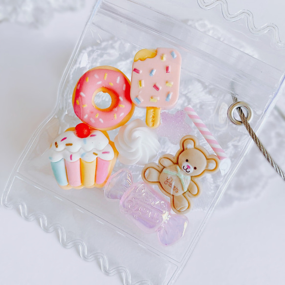 CANDY COLOR TICKET フェイクスイーツ作家様 バッグチャーム