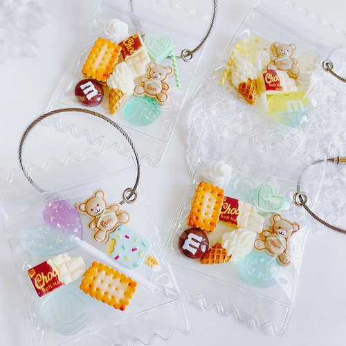 naco no cobaco フェイクスイーツデコ　バッグチャーム　メロンソーダ naco no cobaco フェイクスイーツデコ バッグチャーム メロンソーダ