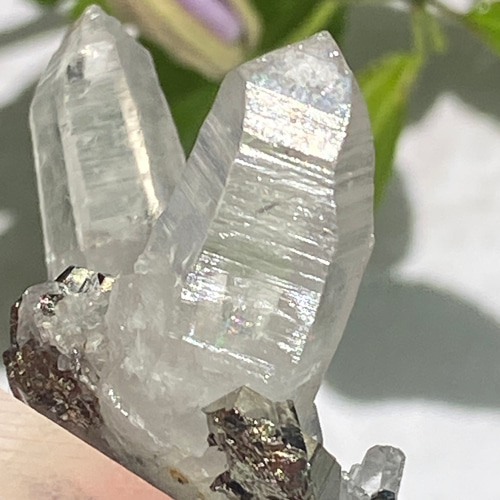 ペルー産 パイライト with クォーツ 原石 21 天然石 天然色 天然石