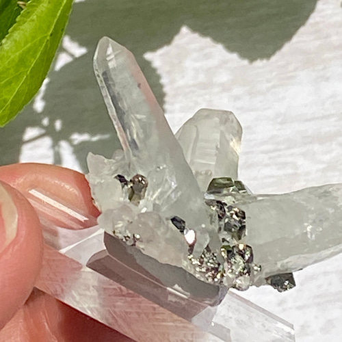 ペルー産 パイライト with クォーツ 原石 21 天然石 天然色 天然石