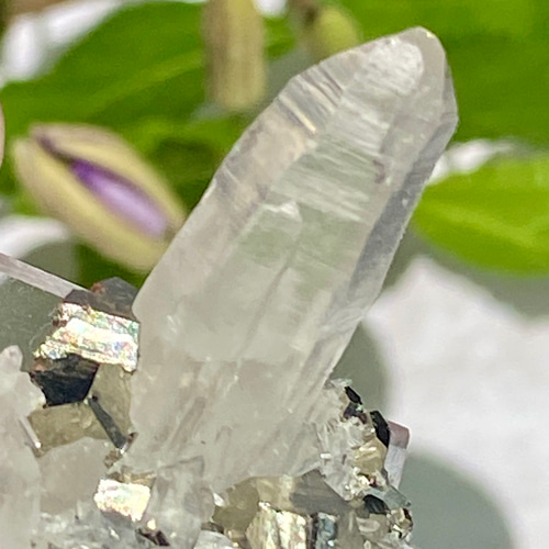 ペルー産 パイライト with クォーツ 原石 21 天然石 天然色 天然石