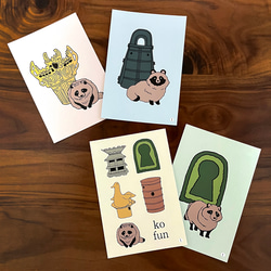 Jimmy Morriseタヌキキツネグッズまとめ売り②ポストカードセット Jimmy Morriseタヌキキツネグッズまとめ売り②ポストカードセット