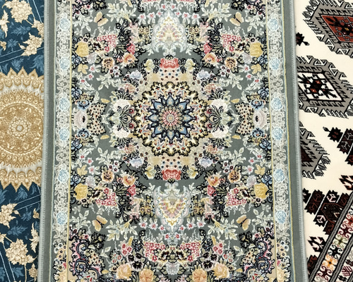 ペルシャ絨毯　美品　週末値下げ‼️ ペルシャ絨毯 カシャーン 80x50cm (玄関マット) 1.4kg