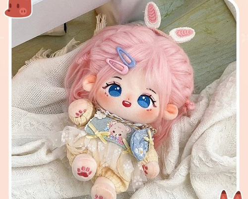 無属性ぬいぐるみ ピンクローズ20cm フルーメイク付き スケルトン無し