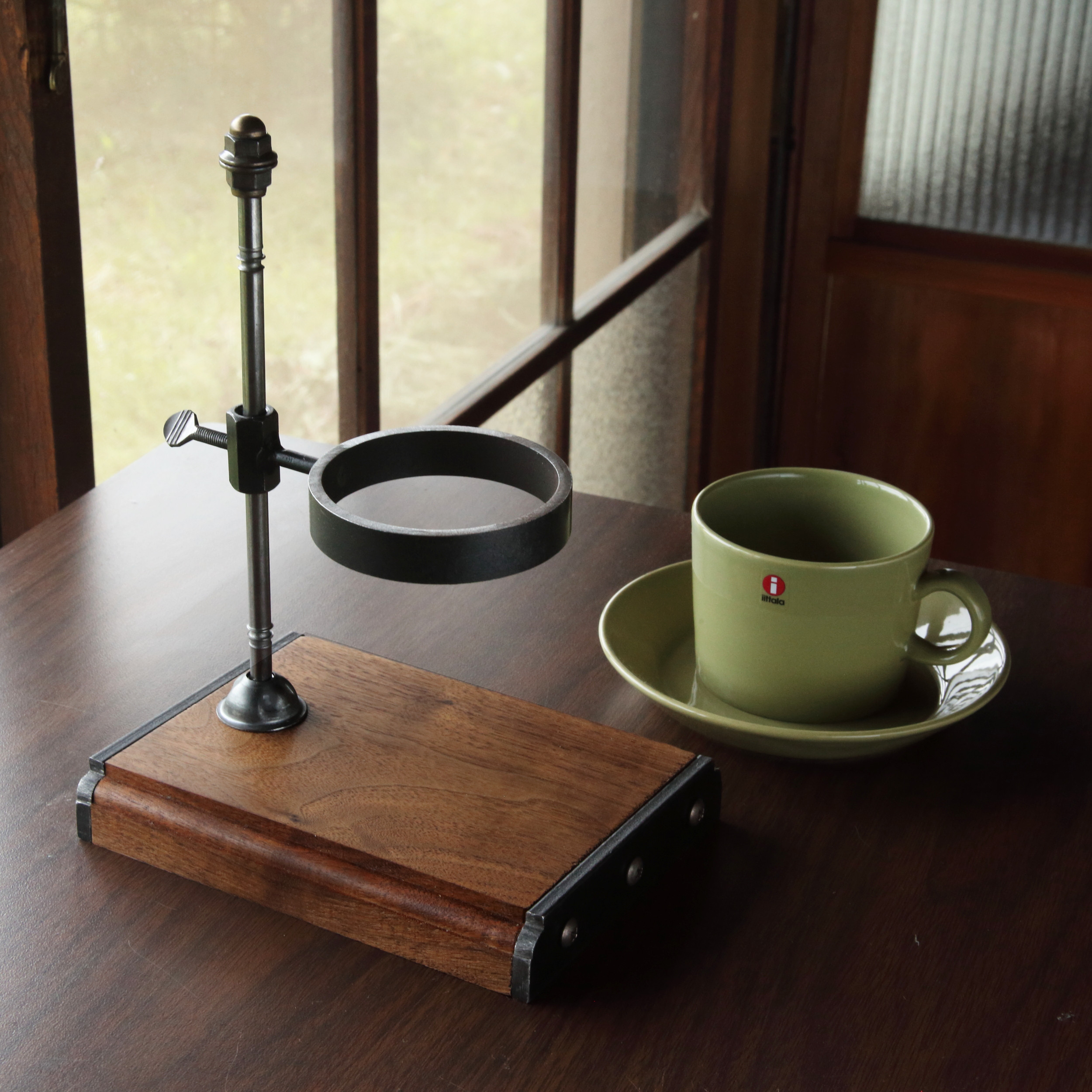 ドリップ スタンド 【Little..】（ウォールナット）カフェ ドリッパー コーヒー アイアン ドリッパースタンド