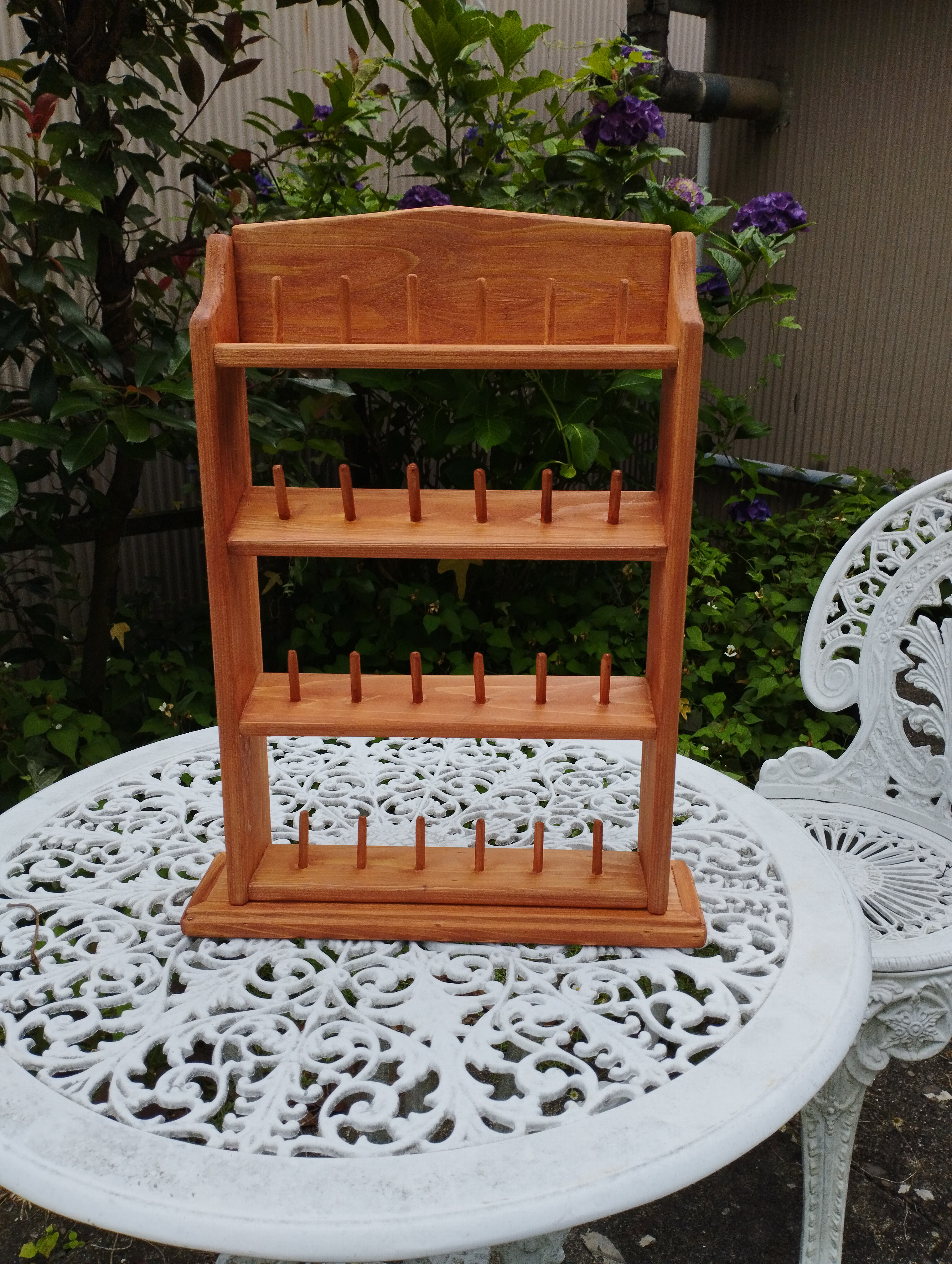 柿渋塗糸巻き立て