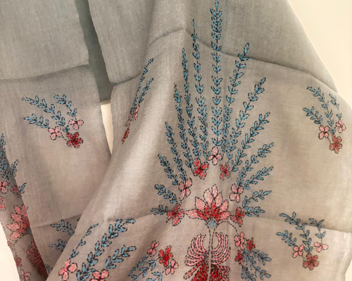 KAPITAL キャピタル リネン KOGIN 刺し子 ストール KAPITAL キャピタル リネン KOGIN 刺し子 ストール