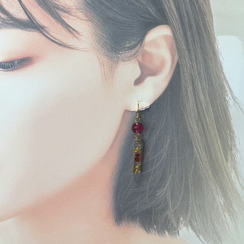 風鈴ピアス / イヤリング/ 夏祭り / 和風 ピアス（フック・チェーン 