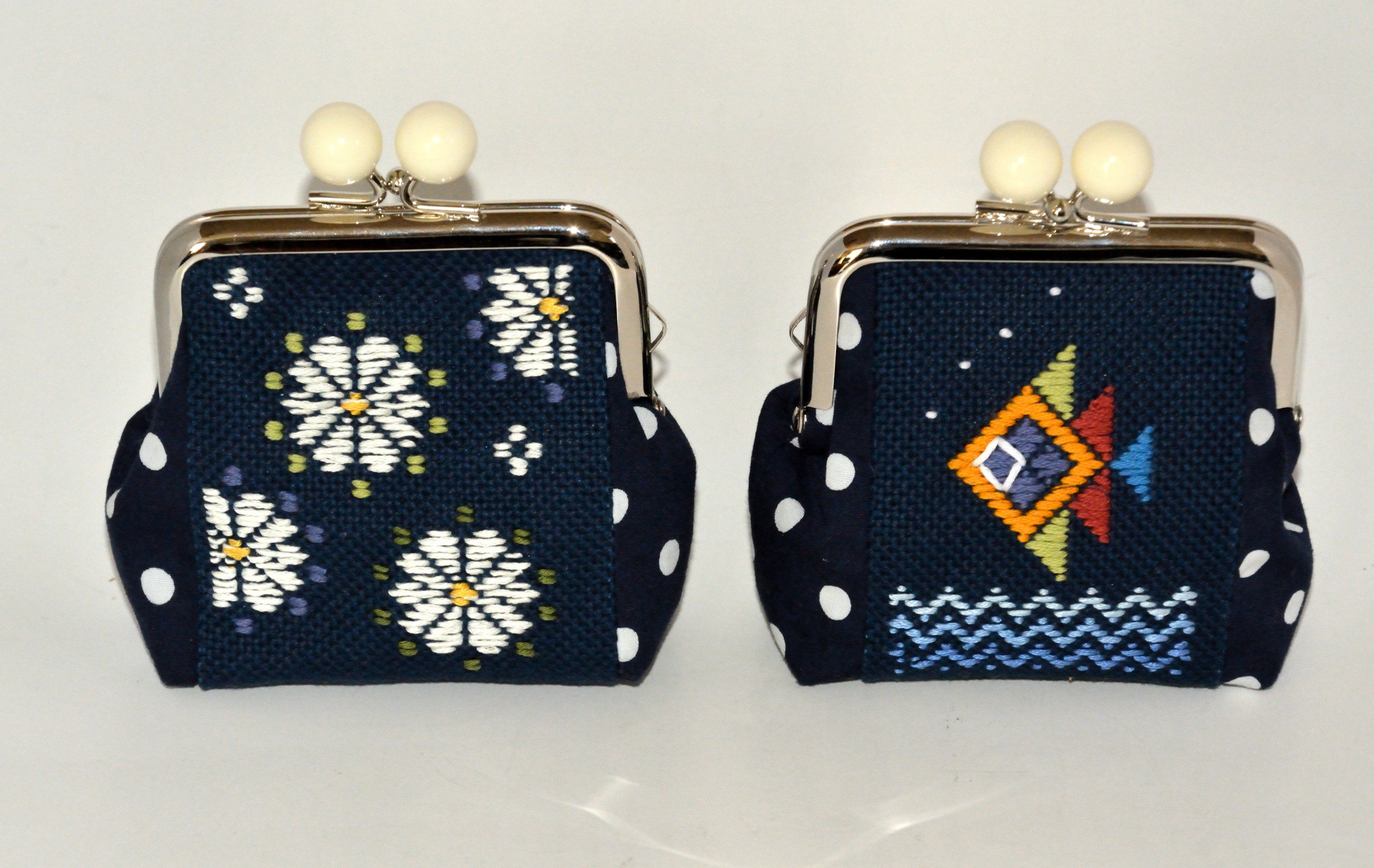 ハンドメイド こぎん刺し 刺繍 フリークロス kogin