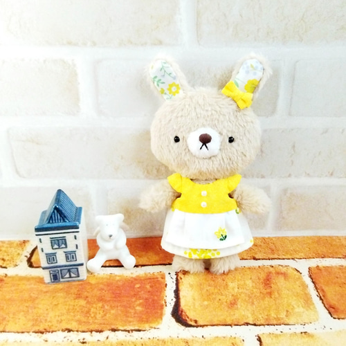 13cmぬいぐるみの洋服(黄色×エプロン) ぬいぐるみ Ricot 通販