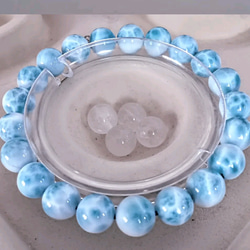 天然無処理 ラリマー ブレスレット15mm-78.5g ブレスレット 天然石屋