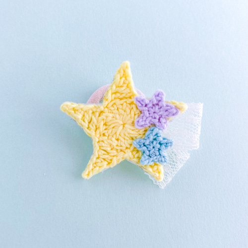 流れ星のヘアアクセサリー☆2色展開 浴衣 祭り 花火 ベビー