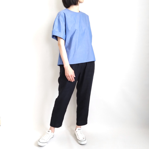 再販！× 13 新！フレンチリネンツイルのなんでもないパンツ フレンチ