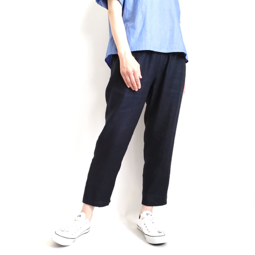 再販！× 13 新！フレンチリネンツイルのなんでもないパンツ フレンチ