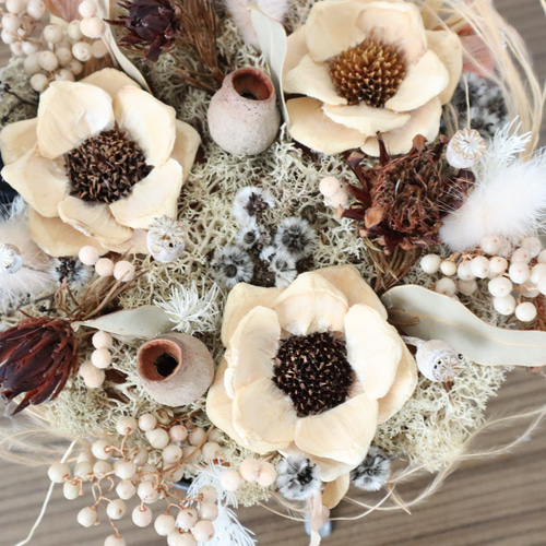 値下げ ドライフラワーアレンジ 送料込み ソーラーフラワー （№393-167