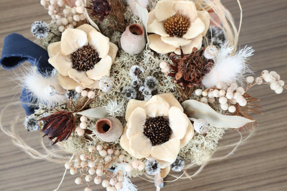 値下げ ドライフラワーアレンジ 送料込み ソーラーフラワー （№393-167