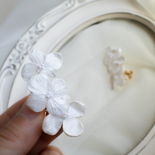 kazuu様 ご確認下さい。イヤリング 本物花