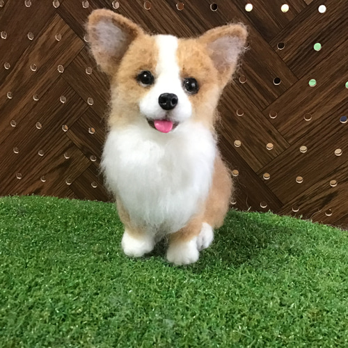 コーギーパピー（お座り❣️） 羊毛フェルト コーギー大好きママ 通販