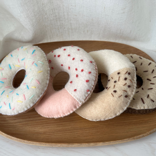 送料無料※フェルトドーナツ(a) おもちゃ・人形 ぽち 通販 17885681