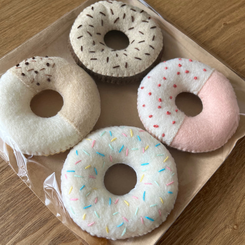 送料無料※フェルトドーナツ(a) おもちゃ・人形 ぽち 通販 17885681