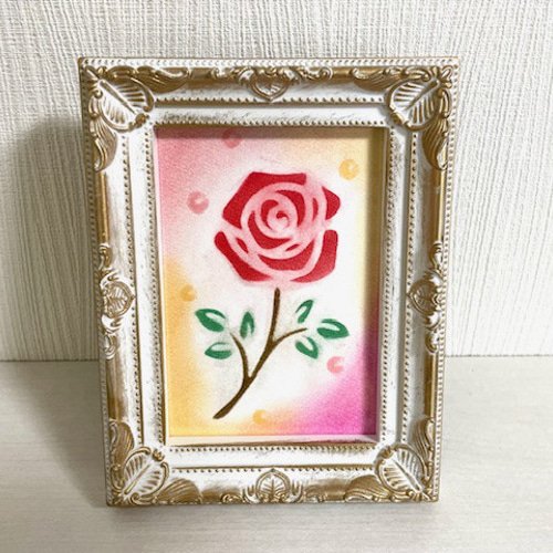 ☆送料込価格☆「一輪の花」（パステルアート） 絵画 Jewel