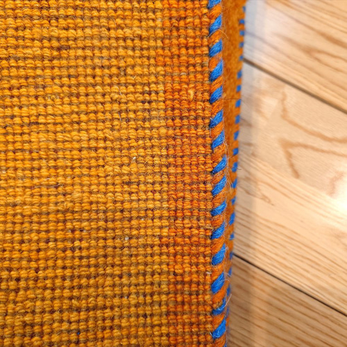ペルシャ ギャッベ ミニマット 41.5x40cm ラクダ 黄金色 ギャベ
