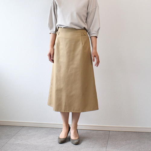 BON MAX／Le midi☆ジャケット Aラインスカート ベージュ 11号 7-17号（後ゴム）TCツイル釦Aラインスカート ベージュ タイトスカート