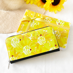 ひまわり（向日葵） 長財布 のおすすめ人気通販｜Creema(クリーマ