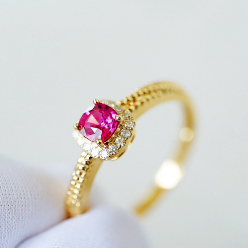 『専用です』天然ルビー ブリオレットカットダイヤモンド計1.48ct K18PG 専用です』天然ルビー ブリオレットカットダイヤモンド計1.48ct K18PG