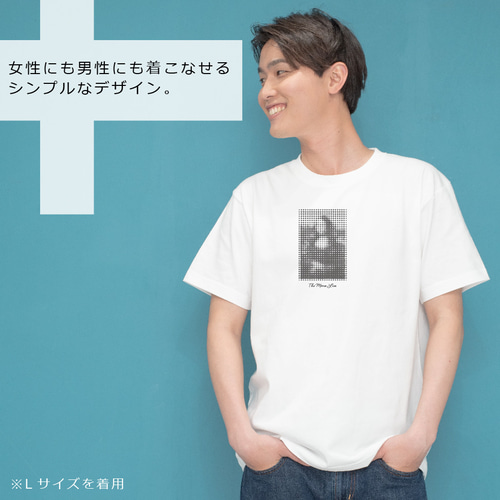 Tシャツ モナリザ ピクセルアート 半袖 S～XL 白 Tシャツ +Simple 通販