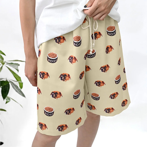 愛犬/愛猫の写真からつくるオーダーメイドのハーフパンツ ハーフパンツ