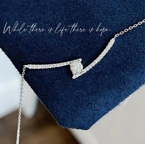 鑑別書付き K18 天然 ダイヤモンド ネックレス 18金 0.2ct ネックレス  