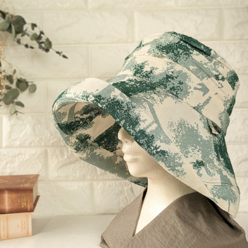 さや様＊つば広帽子＊ハーフリネン＊リバティ LIBERTY. [2021春夏新作] SCALA × LIBERTY HAT スカラ リバティ