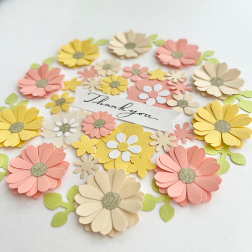 ビタミンカラーA ペーパーフラワークラフトパンチ 色紙アルバム素材