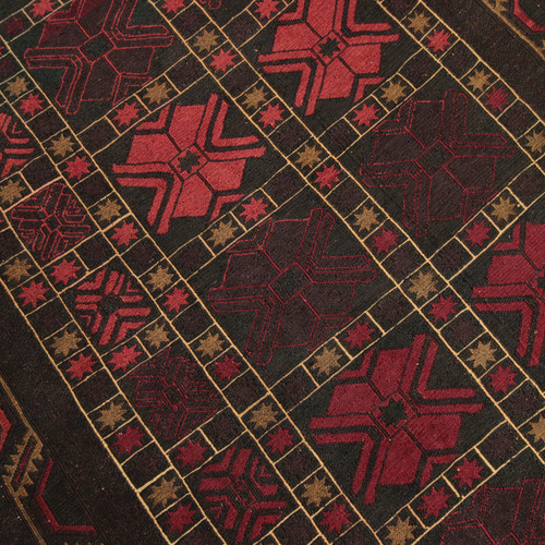 黒羊毛 ブラックウール 手織りオールドキリム ヴィンテージ トライバル