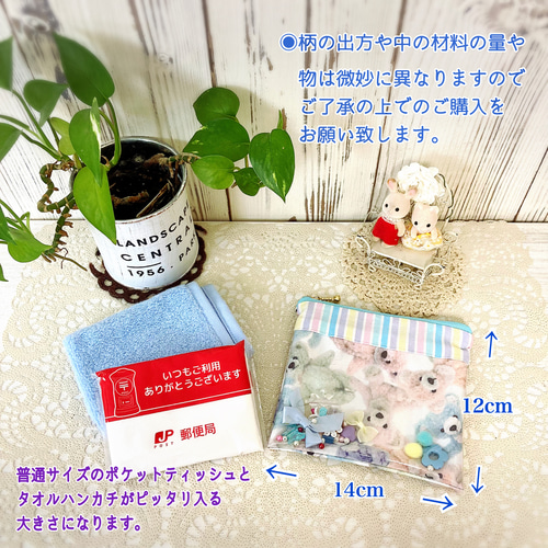 シャカシャカゆめかわ♡移動ポケット【ファスナーポーチ】アリス