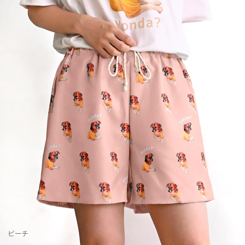 メモリアルパンツ ハンドペイントリメイク チノパン グッドプリント ジョーク ハンドペイント ワイド チノパン リメイク メモリアルパンツ