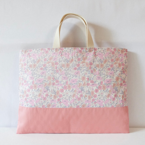 リバティ ポピー＆デイジー の フリル付き レッスンバッグ 体操着入れ