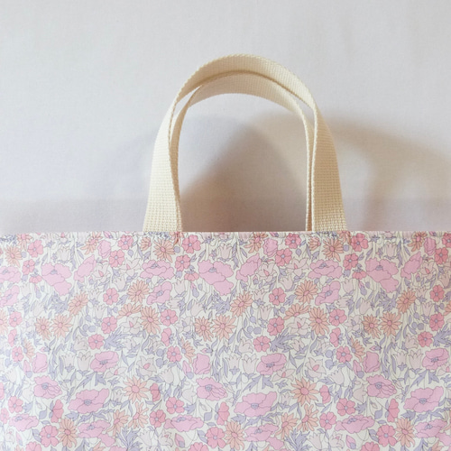 リバティ のフリル付き キルティング レッスンバッグ 入園 入学 女の子