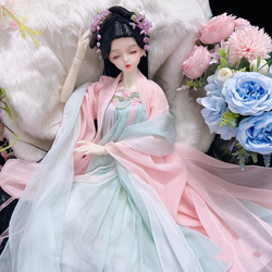 H50 BJD 1/4 ドール　復古　洋服　5点セット　衣装のみ　ハンドメイ H50 BJD 1/4 ドール復古洋服5点セット衣装のみハンドメイ