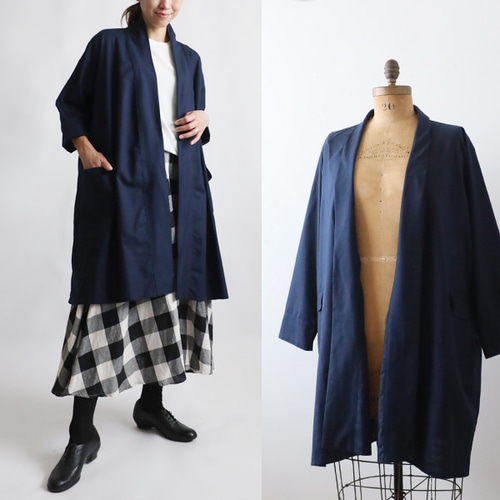 美品✨ネストローブ カーディガン 羽織り リネン100 麻 洗える