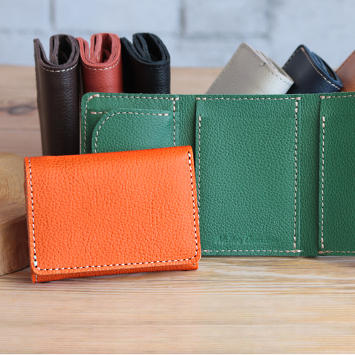 【ROBINMAY】リアルレザー三つ折り財布 (wl087)/ 関税＆送料込 楽天市場】二つ折り財布 box型小銭入れ カードがたくさん入る