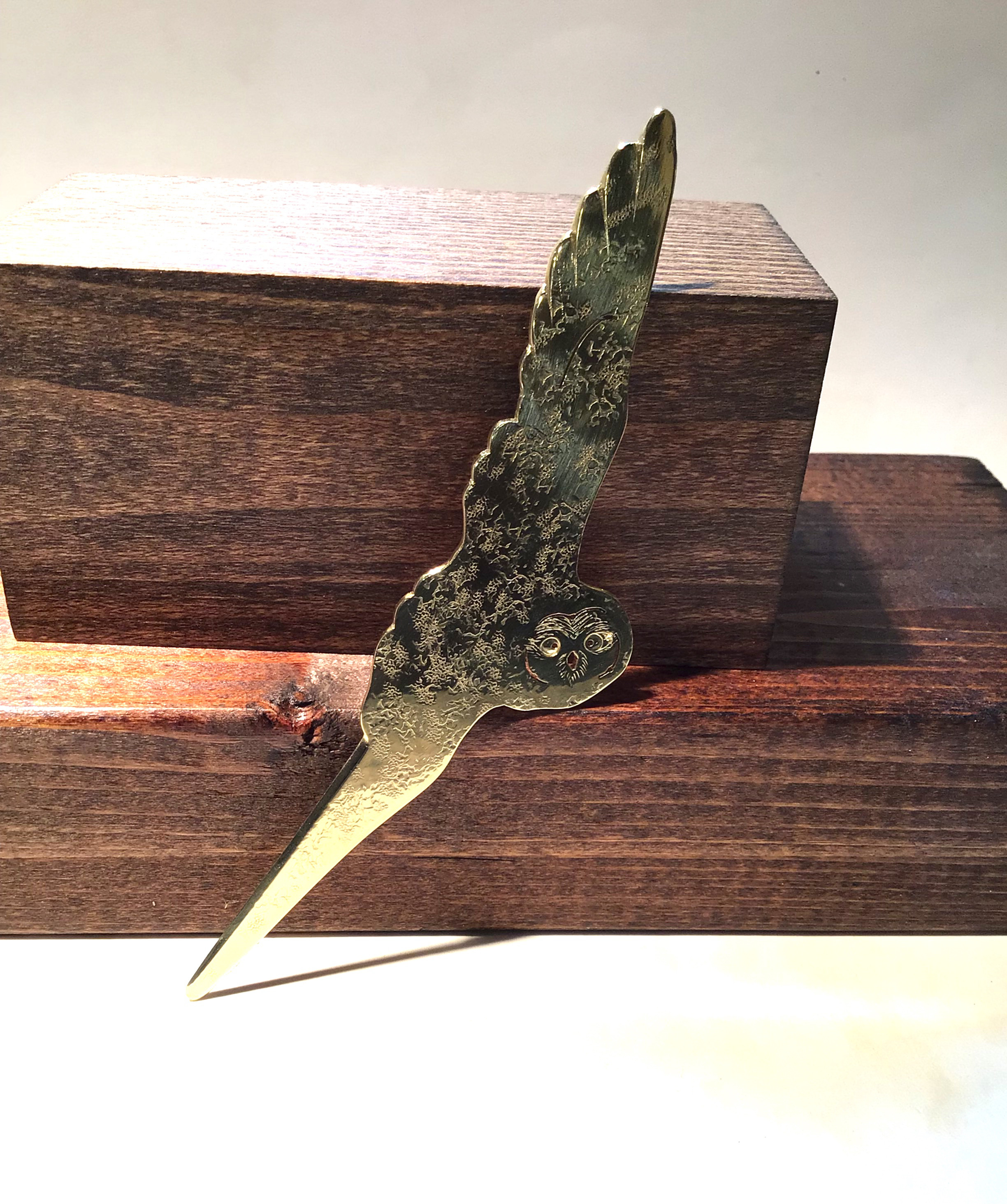 【年末セール】木彫りのペーパーナイフ【猛禽】 年末セール】木彫りのペーパーナイフ【猛禽】