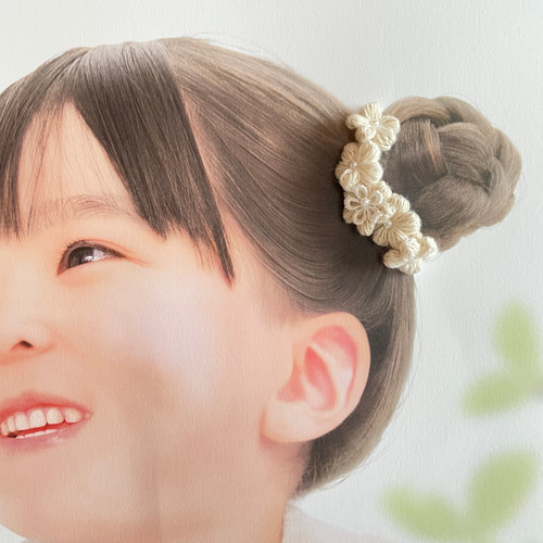 販売800個突破！人気No.1【ミニ】お花いっぱいのキッズシュシュ