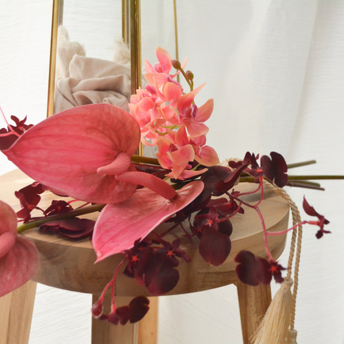 和装 ブーケ アーティフィシャルフラワー 前撮り ベビーピンク 和装