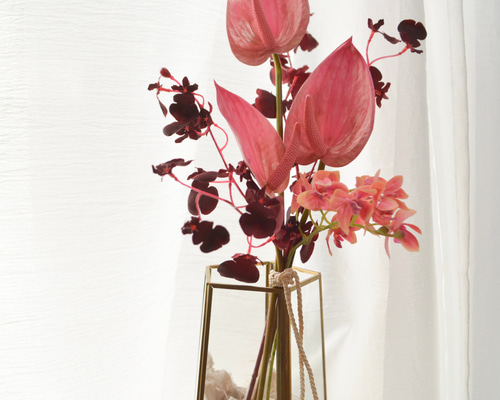 和モダン☆色鮮やかな紅白の和装ブーケ☆ウェディングブーケ☆前撮り☆造花 d4a57d43c223d7110a295704ddf49f