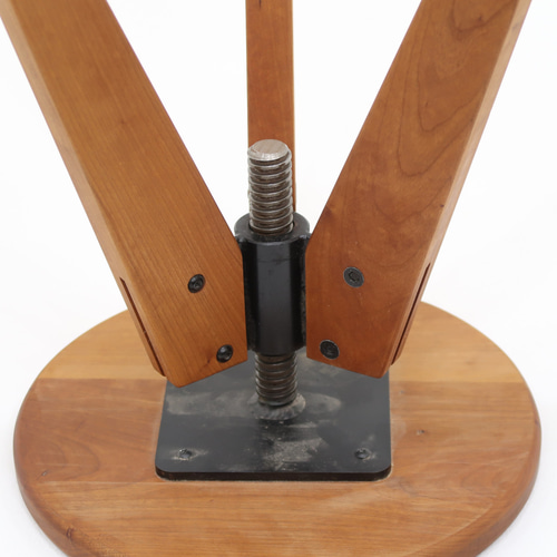 フランスアンティーク作業スツール/昇降イス/木製チェア/丸椅子/飾り棚