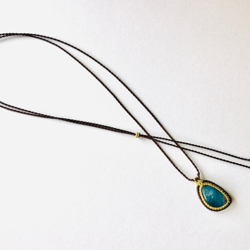 アパタイトのマクラメネックレス ネックレス・ペンダント 紗乃屋 通販